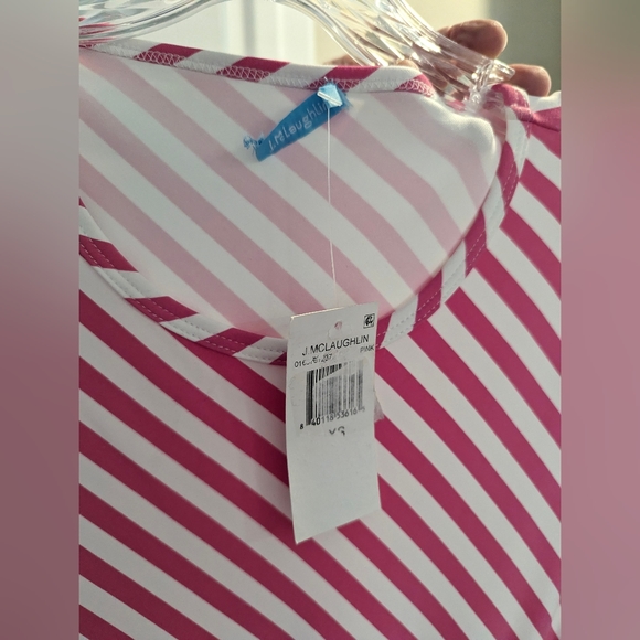 NWT J. McLaughlin Elora Bangle Stripe Print Side Tie Dress - Picture 6 of 8